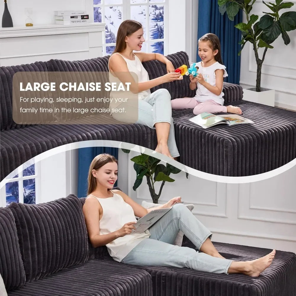 Cloud Modular Sectional Sofa Set With L-Shape Chaise