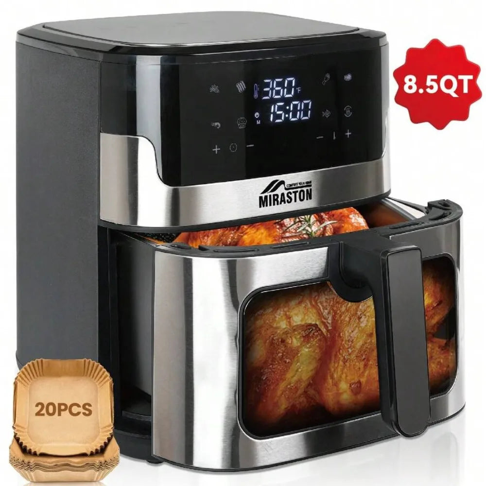 XMSJ Air Fryer With Smart Touch Screen And Eight Presets