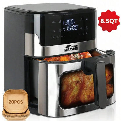 XMSJ Air Fryer With Smart Touch Screen And Eight Presets
